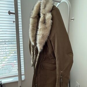 H&M Khaki Quilted Jacket